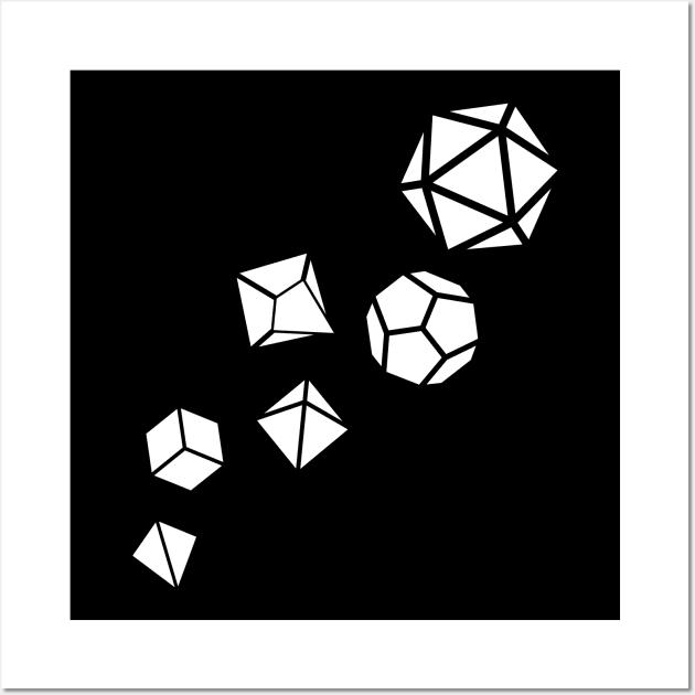 Polyhedral Dice Set of the Game Master Tabletop RPG Wall Art by dungeonarmory